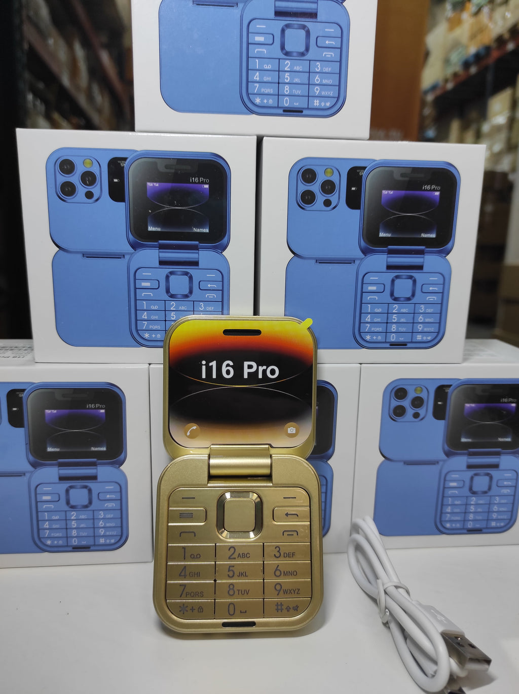 Teléfono plegable con doble pantalla  i16 Pro