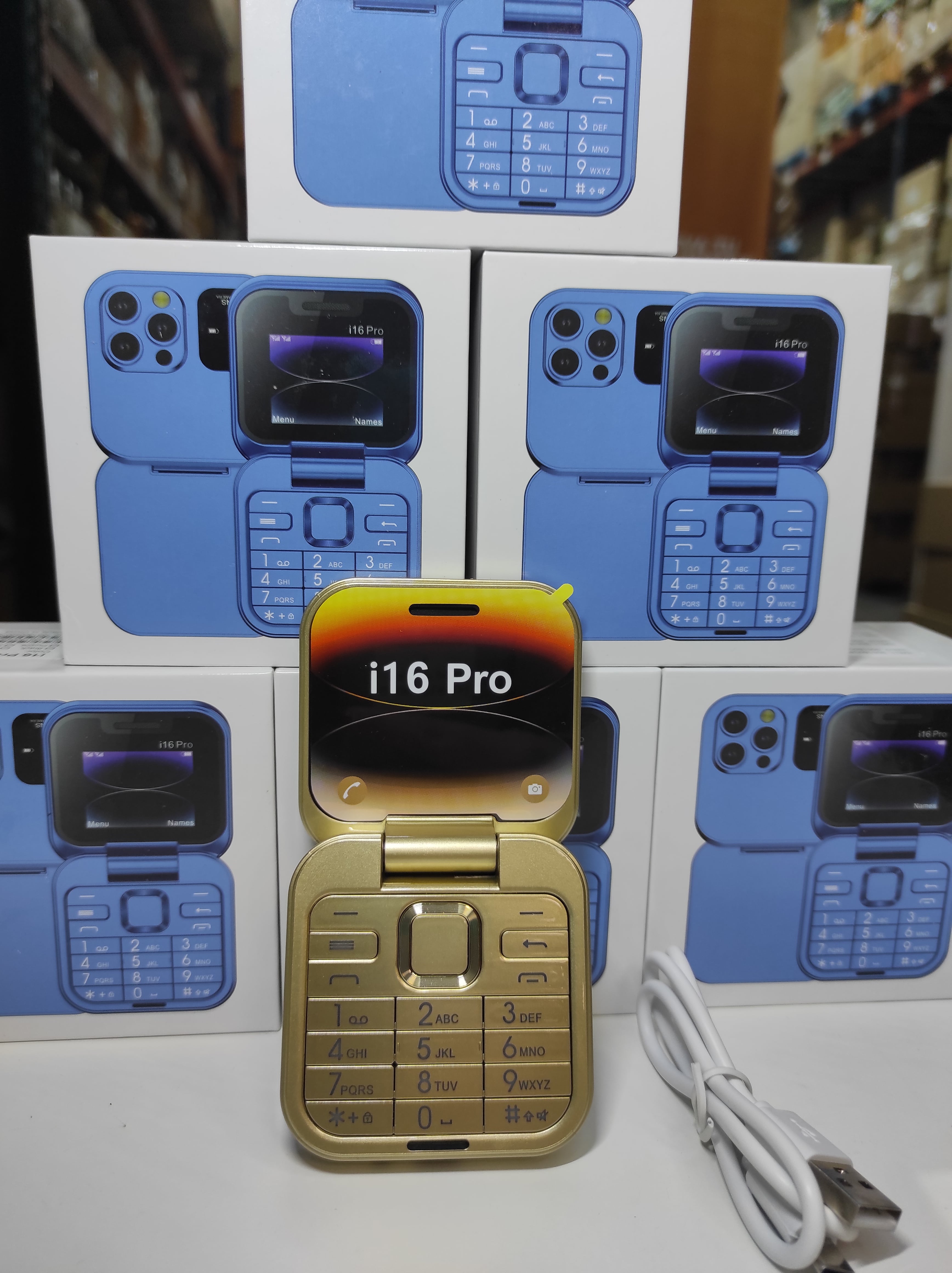 Teléfono plegable con doble pantalla  i16 Pro